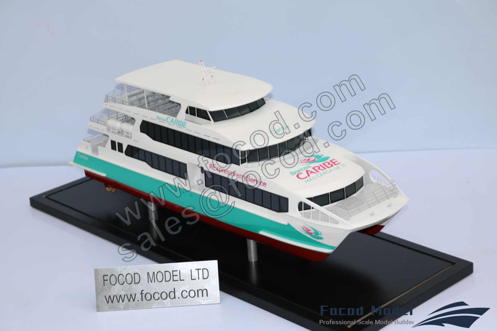customized model of 29m cataraman ferry